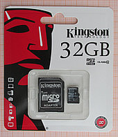 Флешка Kingston 32GB microSDHC class 10 + Adapter SDHC